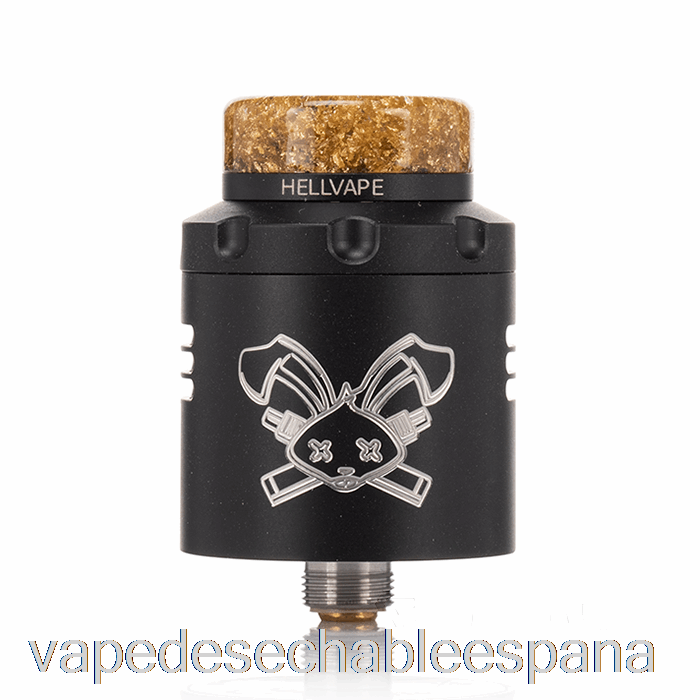 Vape España Hellvape Dead Rabbit V3 24mm Rda Negro Mate (logotipo Blanco)